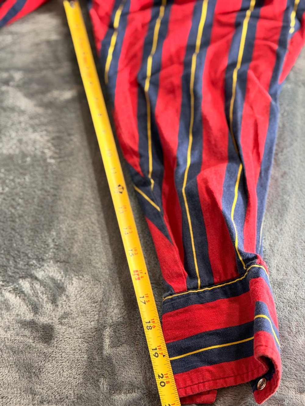Wrangler Red Navy Striped snap - down Shirt - Picture 9 of 12
